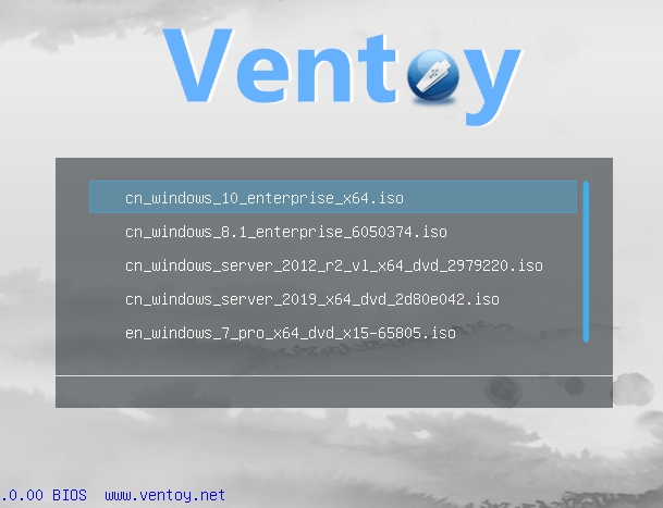 U盘启动制作Ventoy2disk